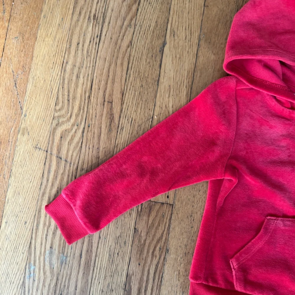 Juicy Couture Little Girls Red Sweatpants & Hoodie Set Size 3T - Picture 5 of 14
